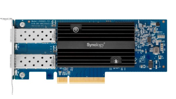 SYNOLOGY E10G21-F2 Dual-port 10GbE SFP+ add-in card for Synology servers